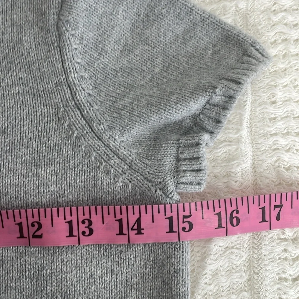 Gymboree Happy Harvest Gray Knit Sweater Dress Girl’s 12 Pumpkin Fall Halloween